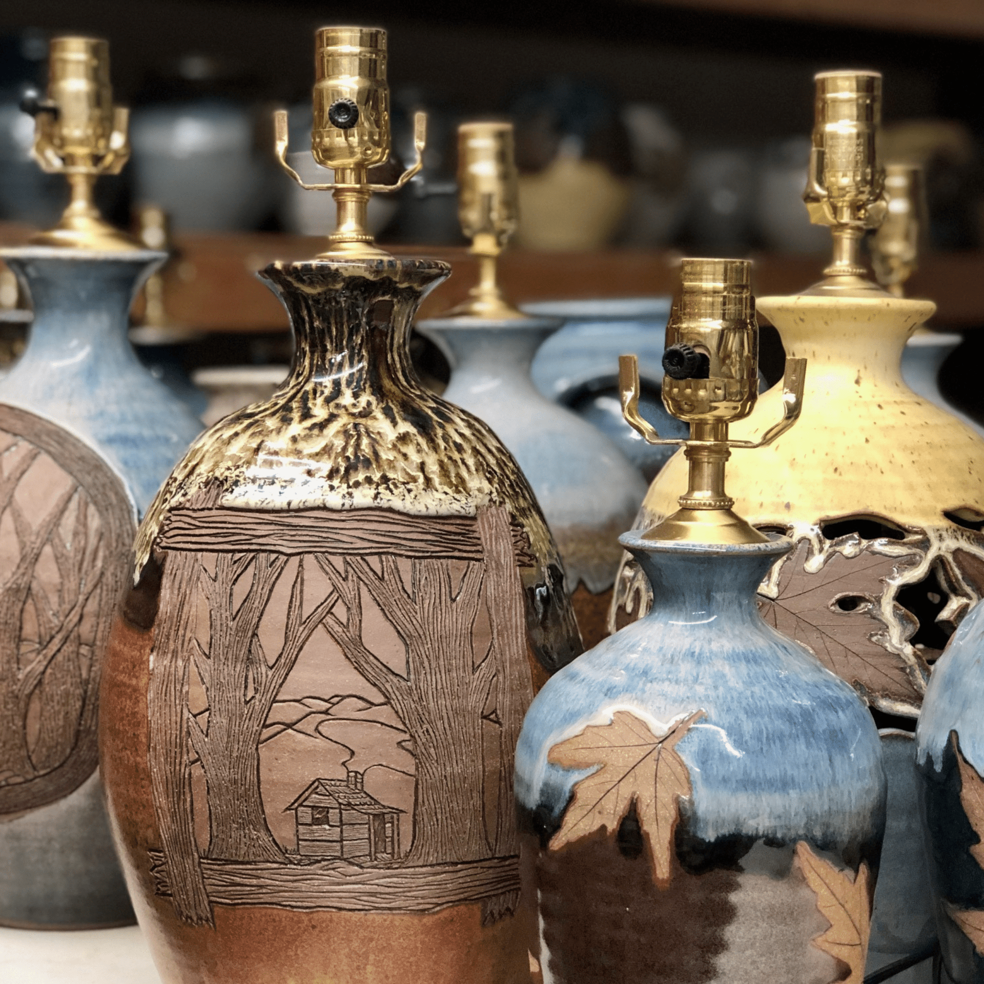 Electric Lamps - Alewine Pottery