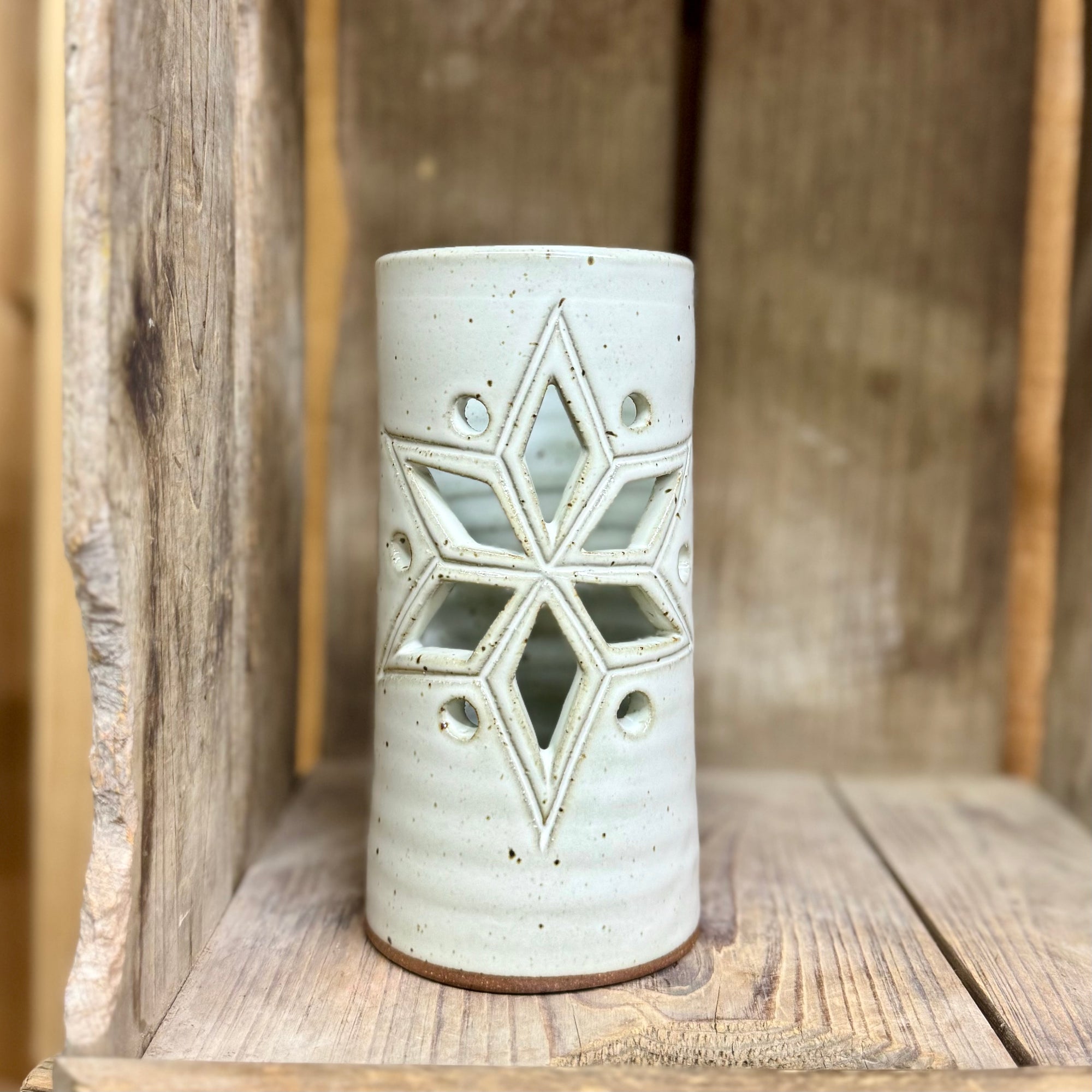 Snowflake Luminary I {Classic White}