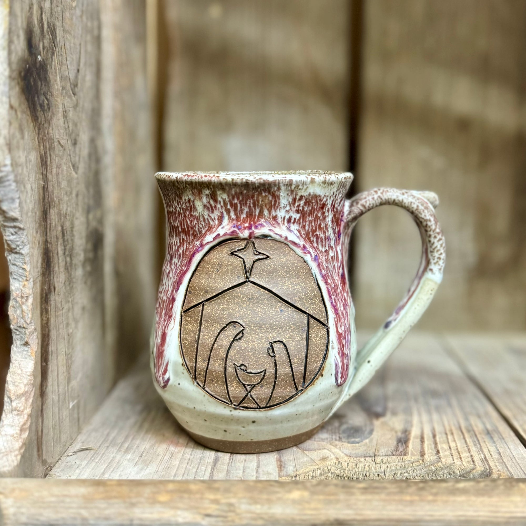 Nativity Mug {White Chocolate Raspberry}