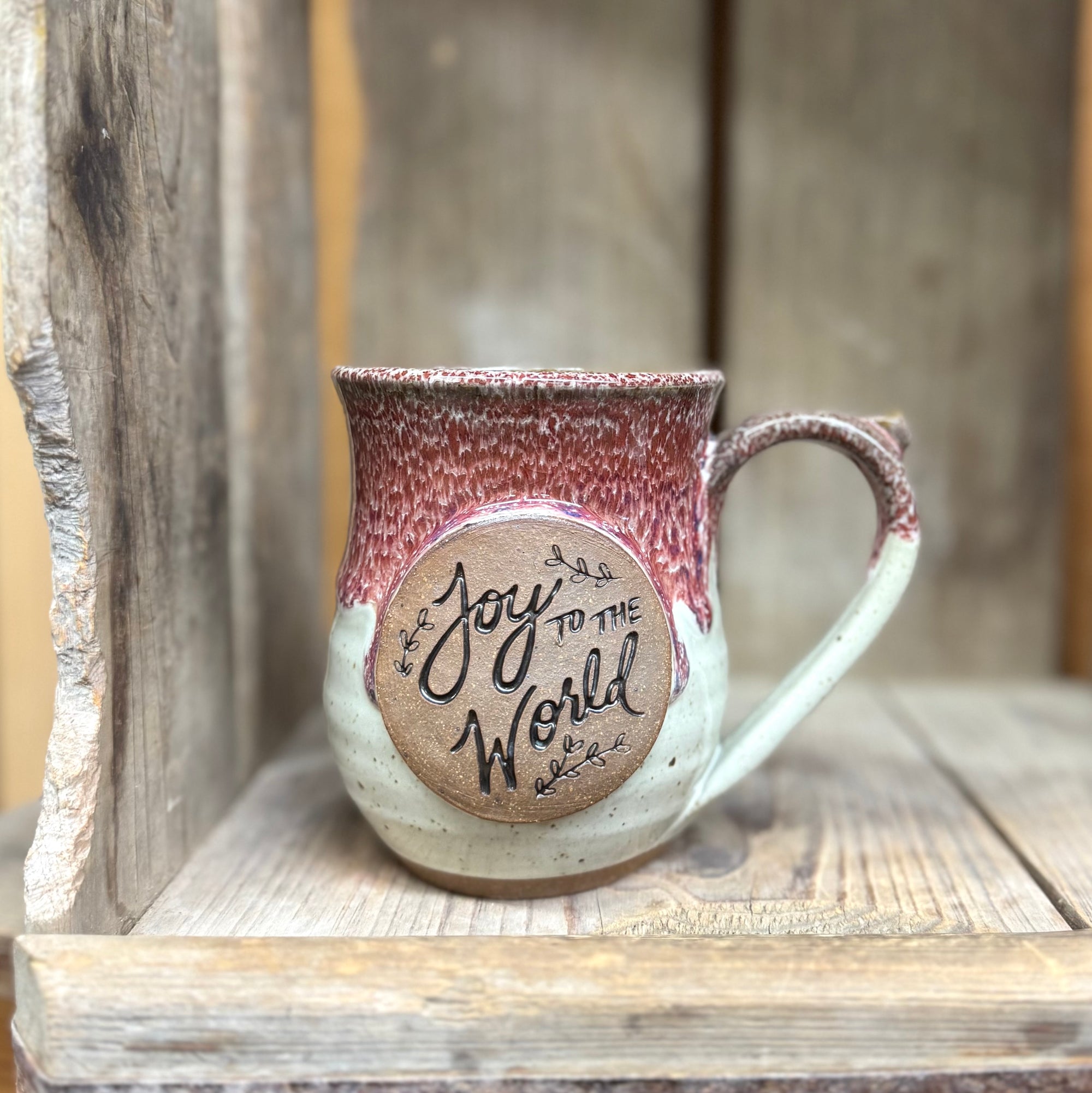 Joy to the World Mug {White Chocolate Raspberry}