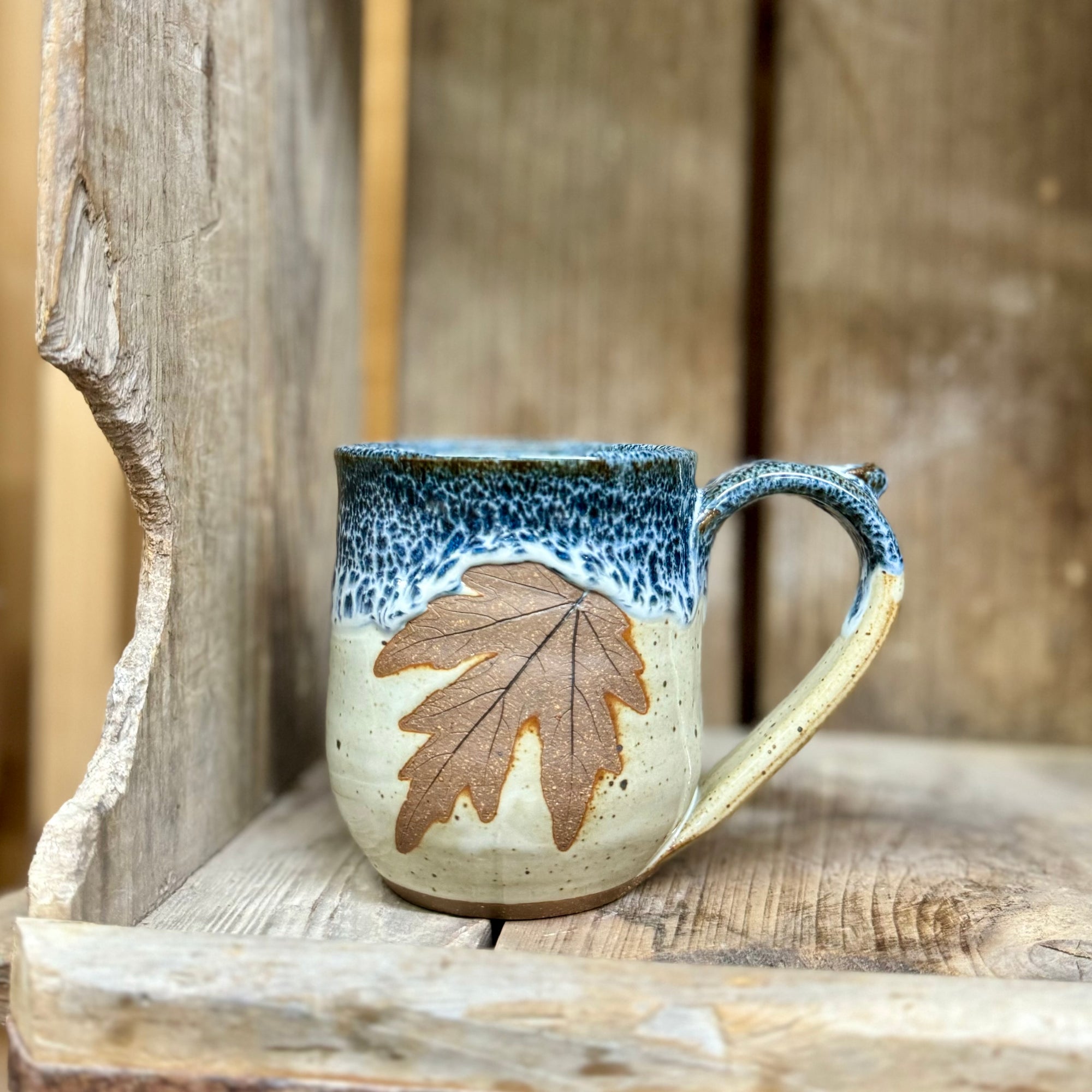 Leaf Mug {Blueberry}