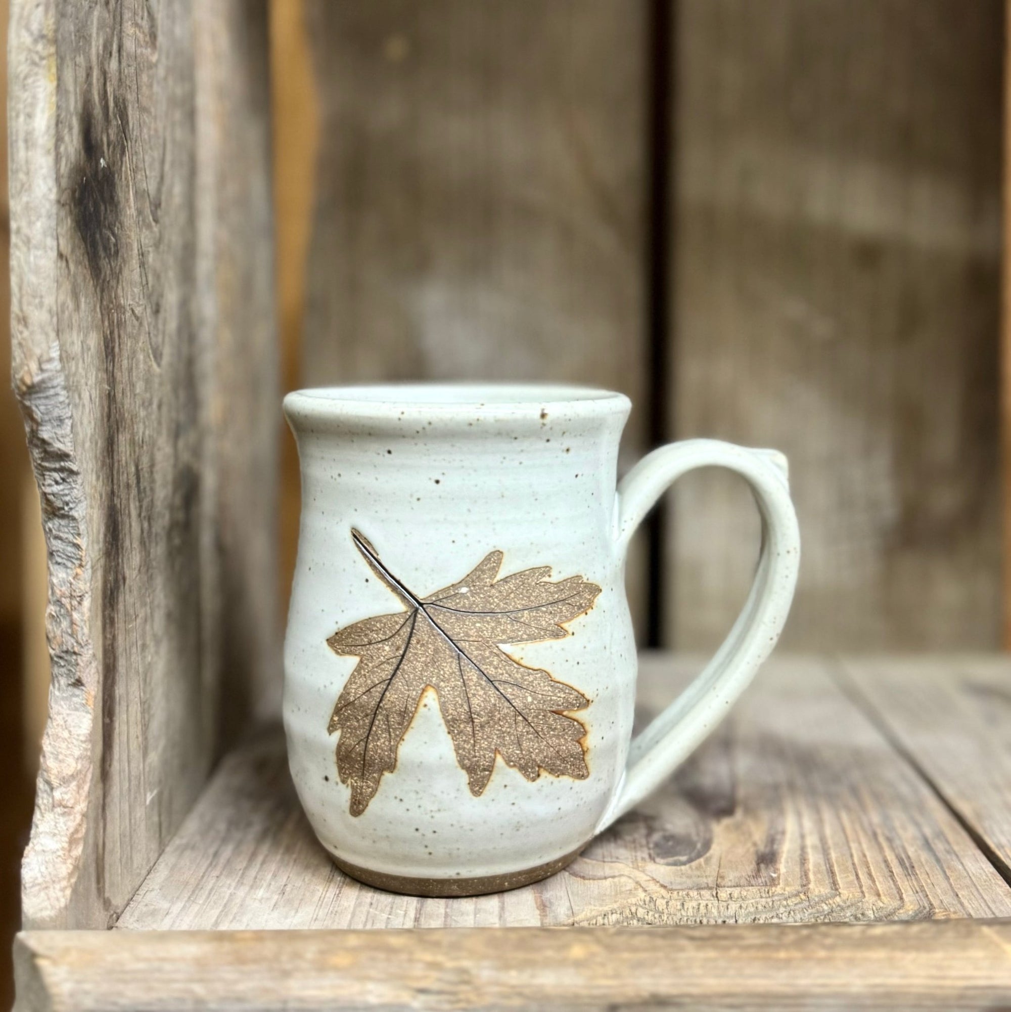 Mini Leaf Mug {Classic White}