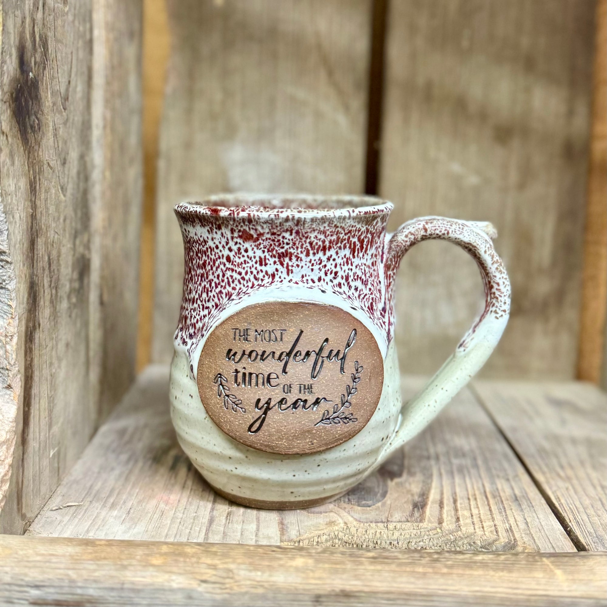 Most Wonderful Time Mug {White Chocolate Raspberry}