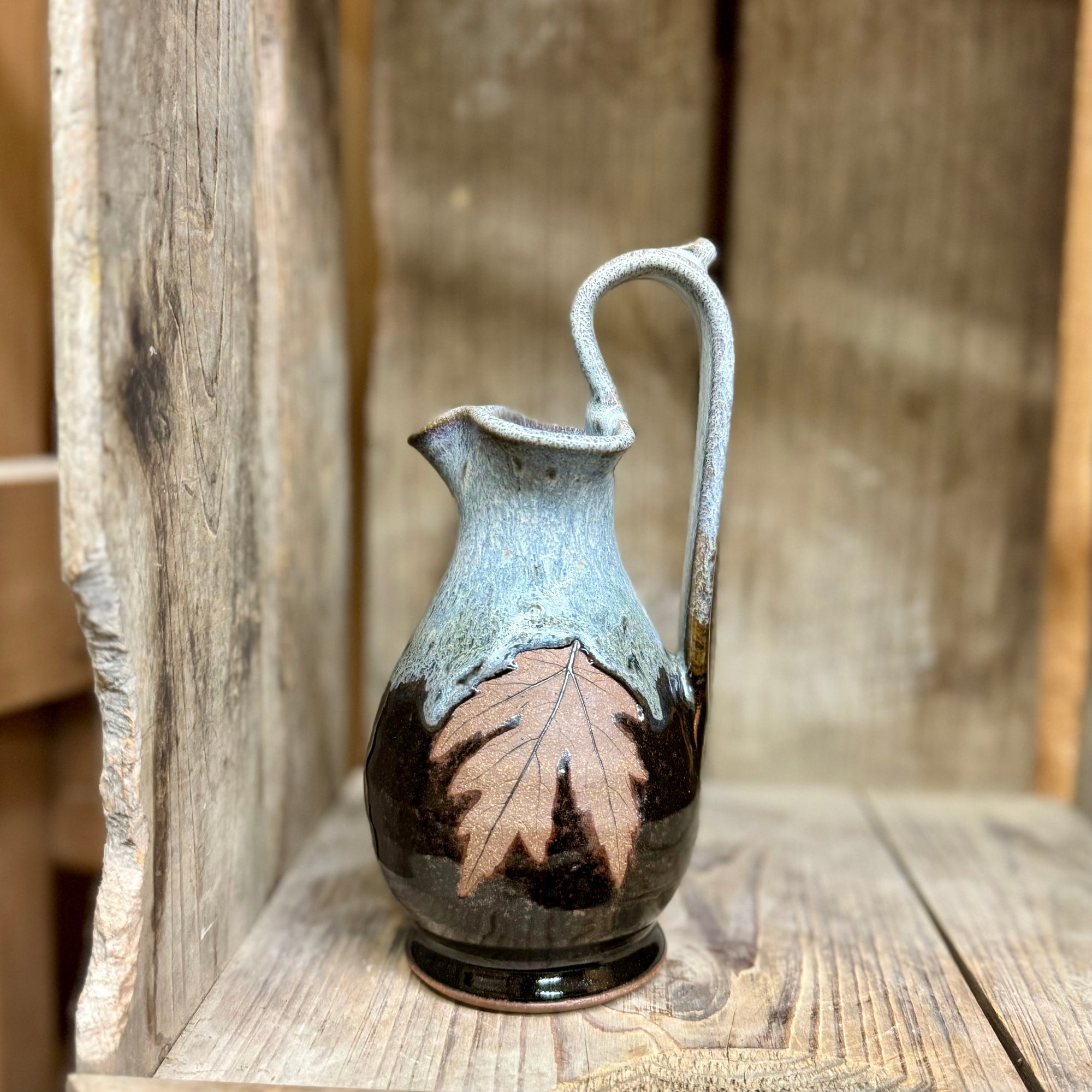 Small Leaf Rebekah Pitcher {Denim}