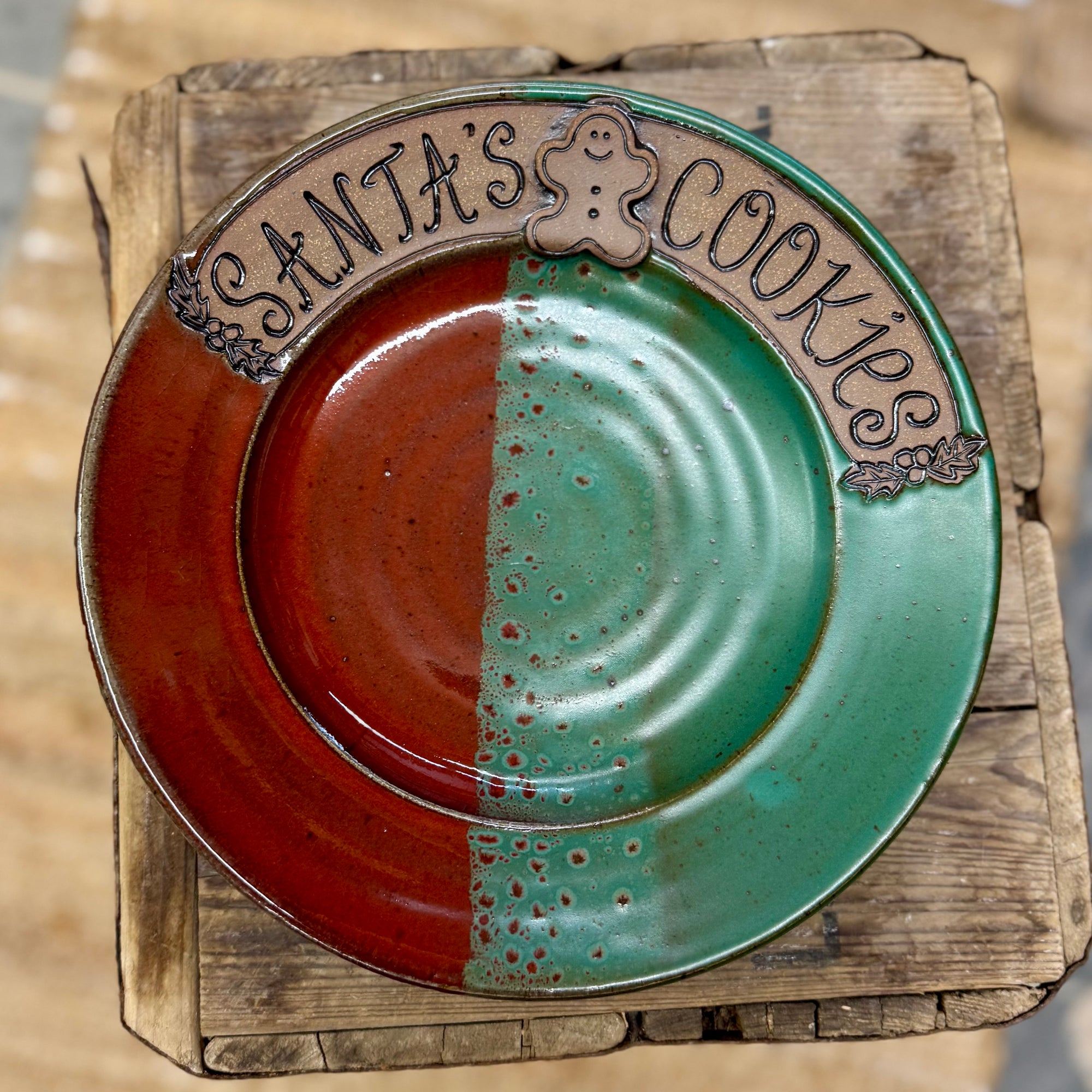 Santa’s Cookies Plate {Gingerbread Man}