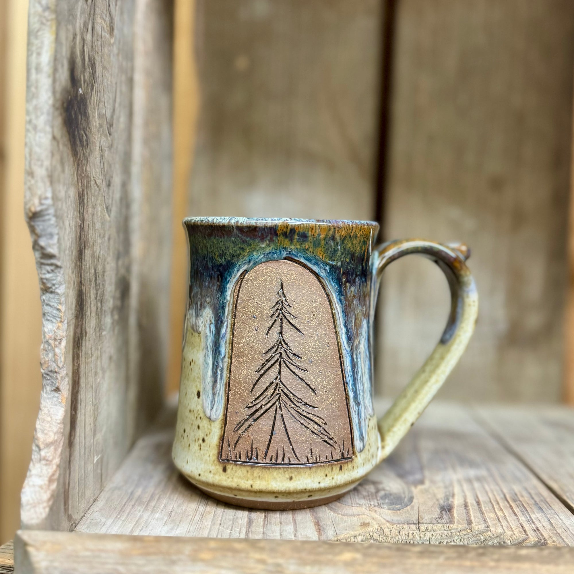 Tree Mug {Stormy Beach}