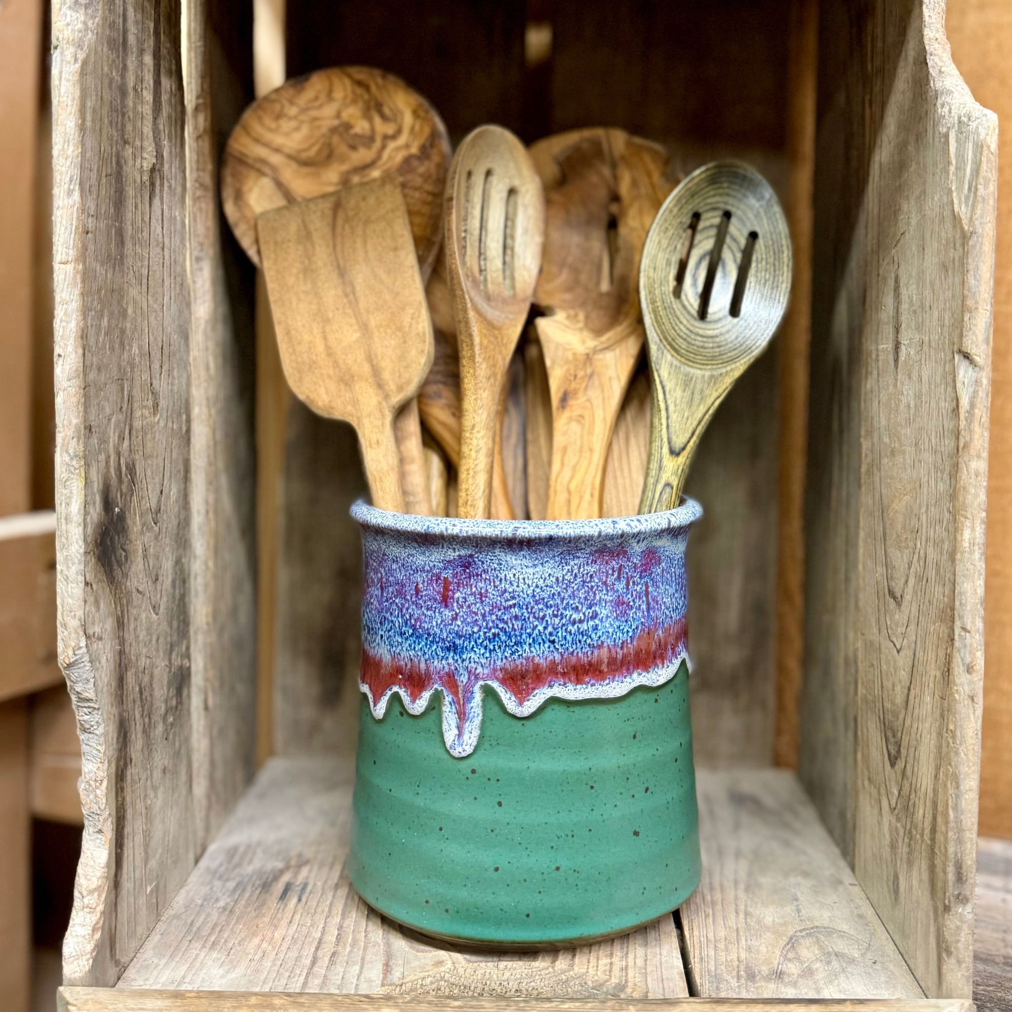 Utensil Holder {Lavender Field}