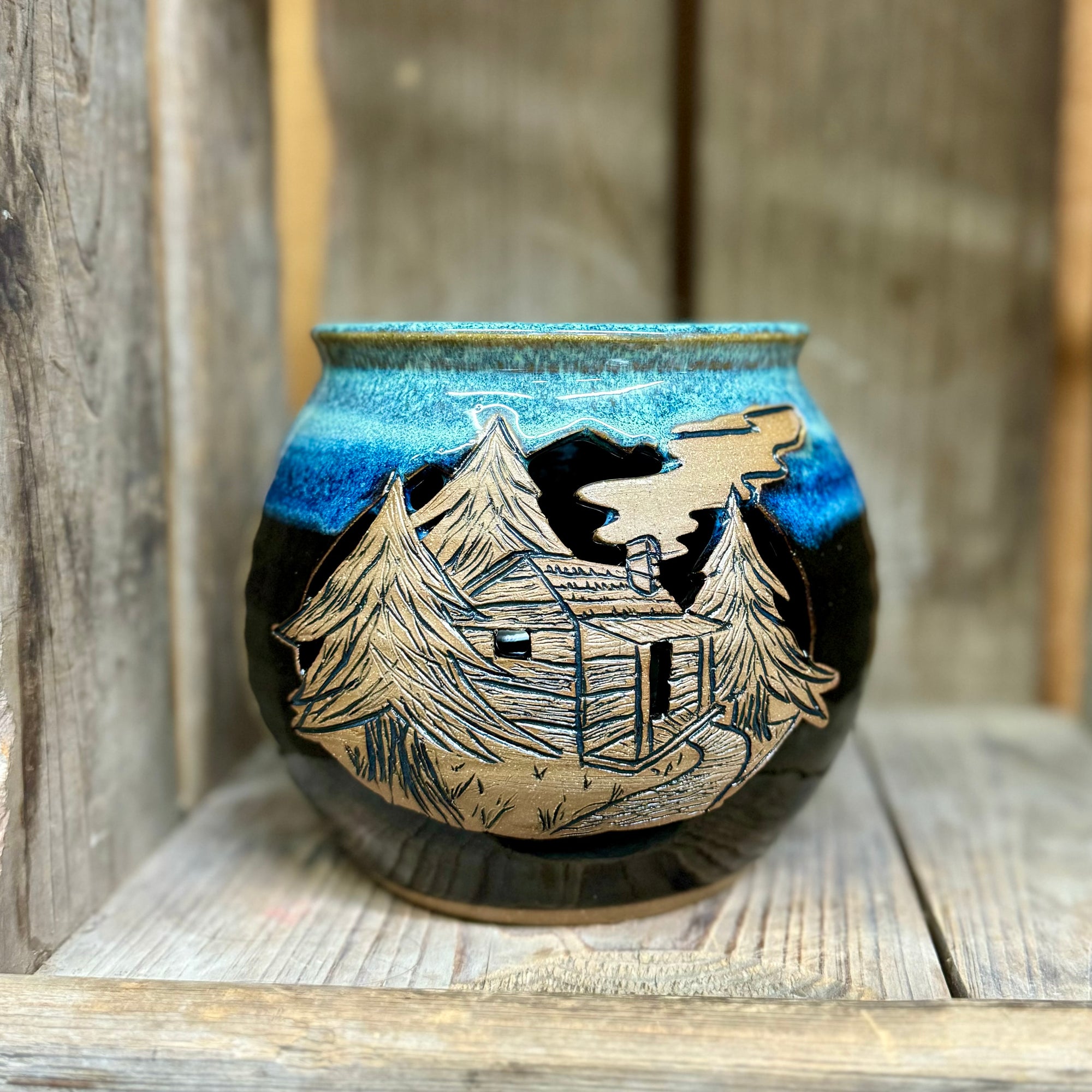 Cabin Luminary {Starry Night}