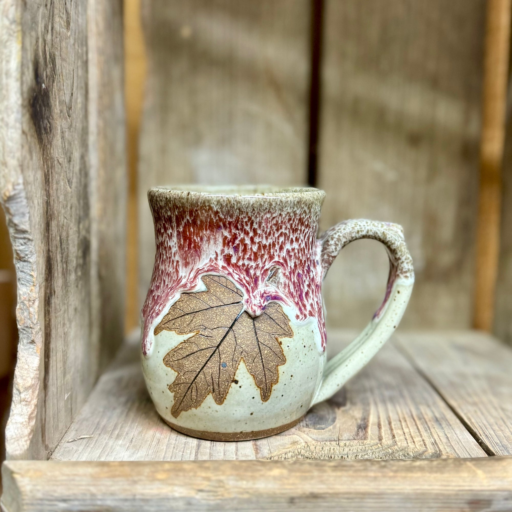 Leaf Mug {White Chocolate Raspberry}