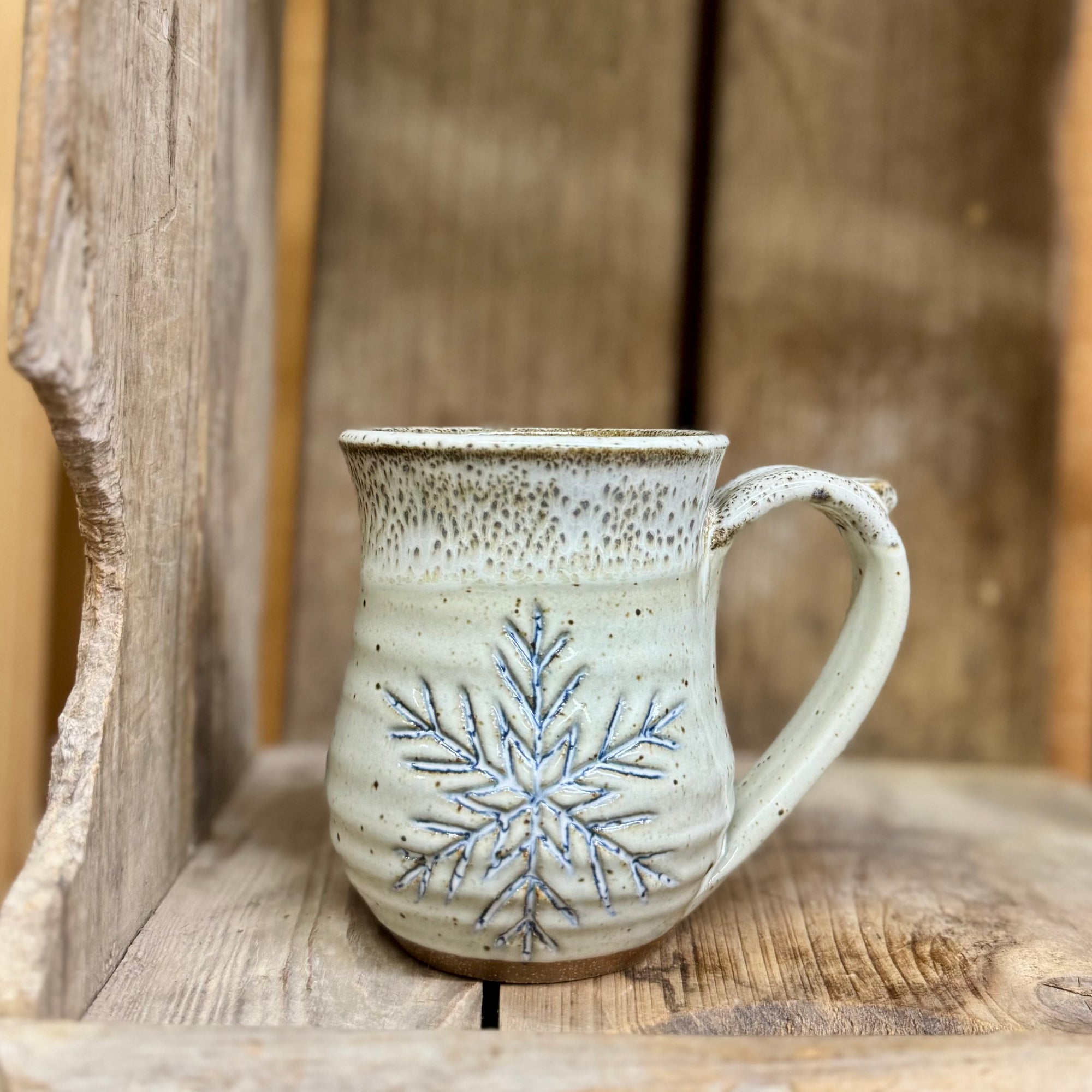 Snowflake Mug {Speckled Vanilla Bean}