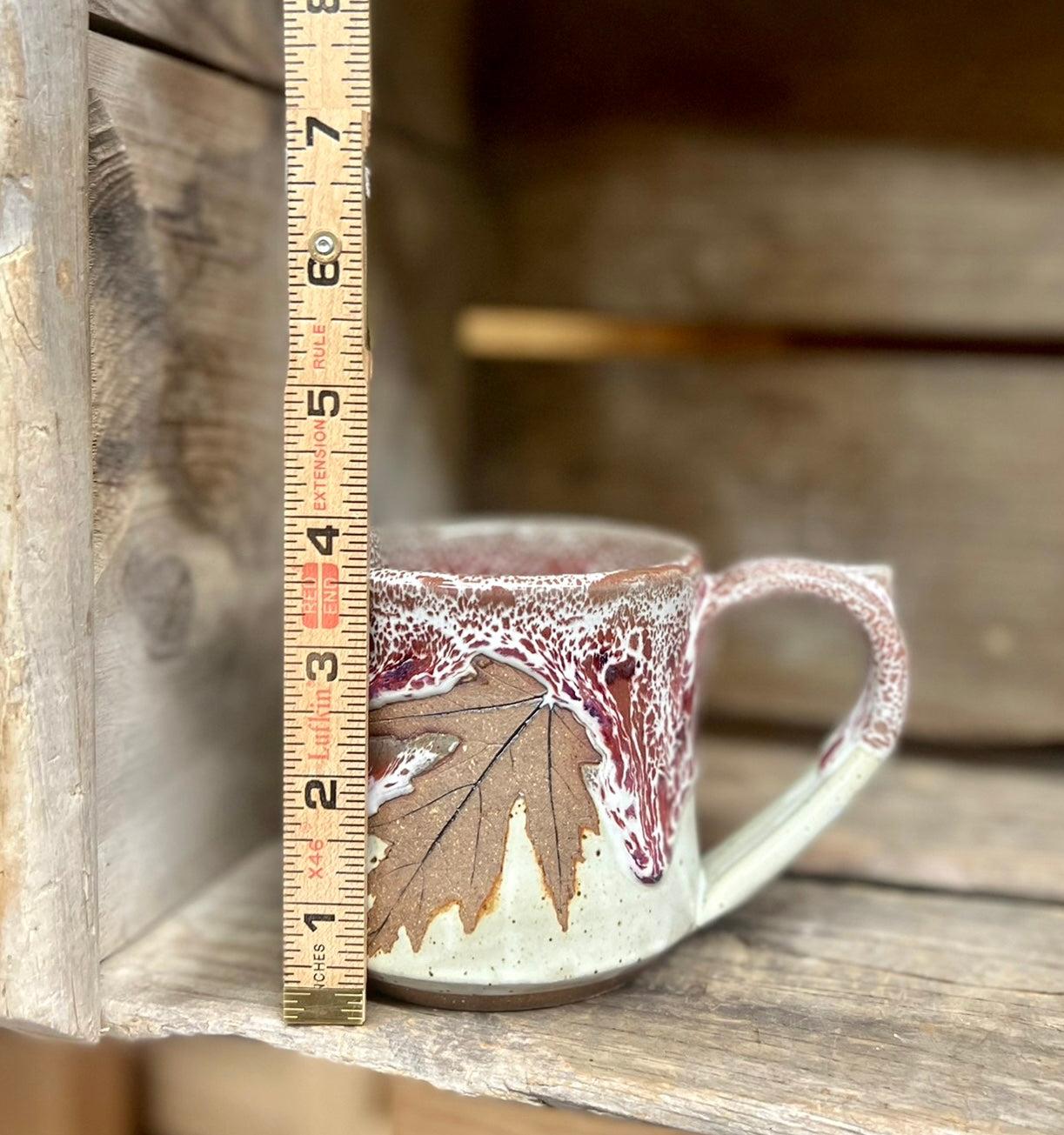 Brandon Leaf Mug {White Chocolate Raspberry}