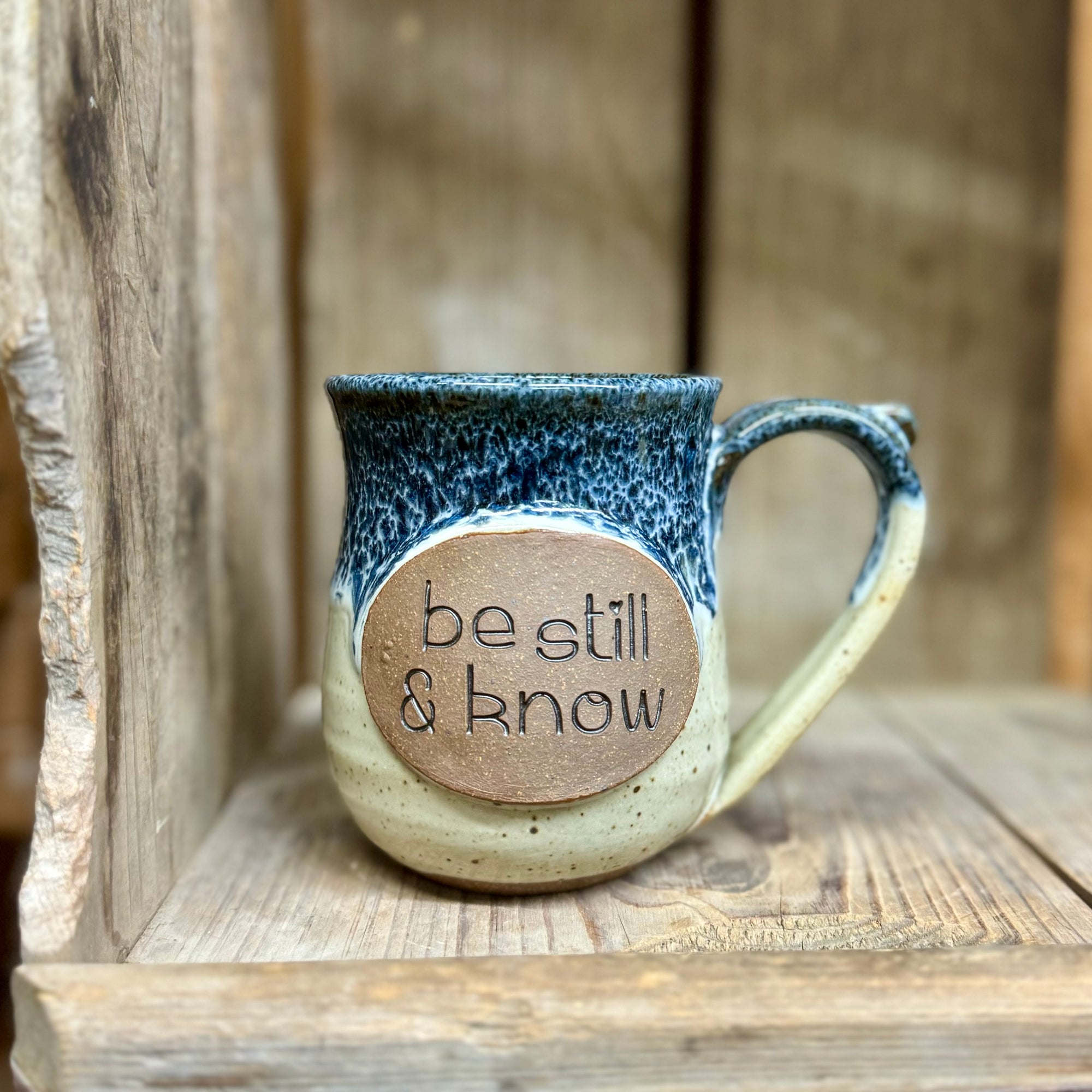 Be Still and Know Mug {Blueberry}