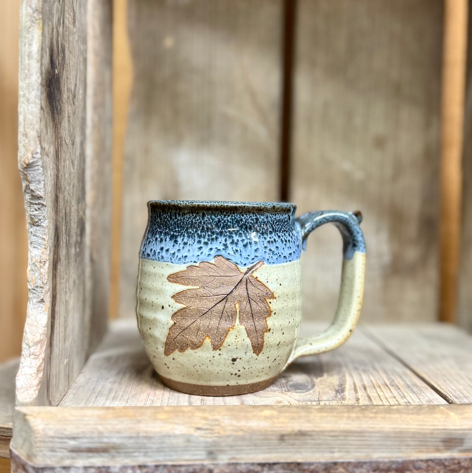 Leaf Mug {Blueberry}