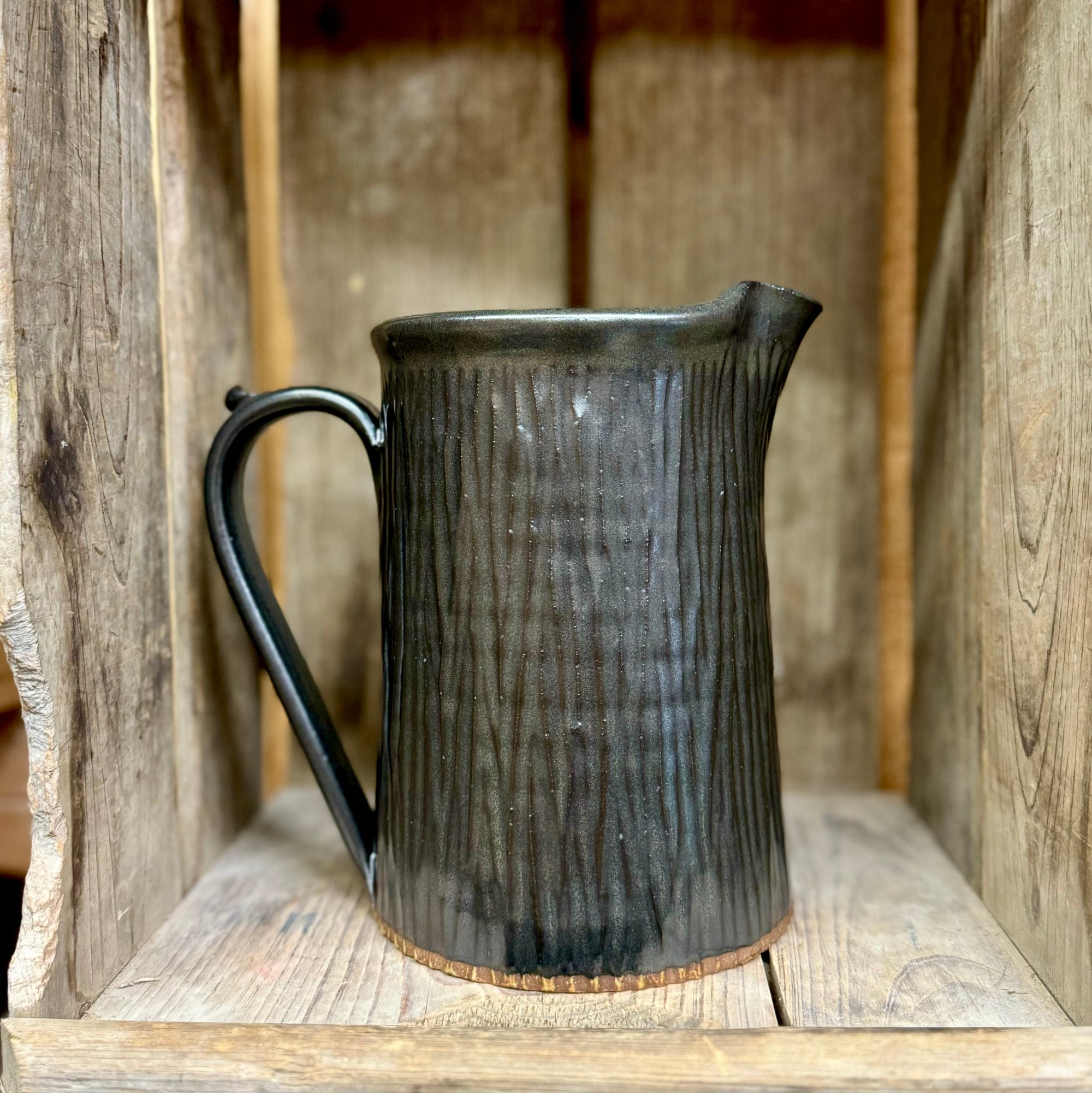 Appalachian Collection Large Pitcher {Black Bear Bark}