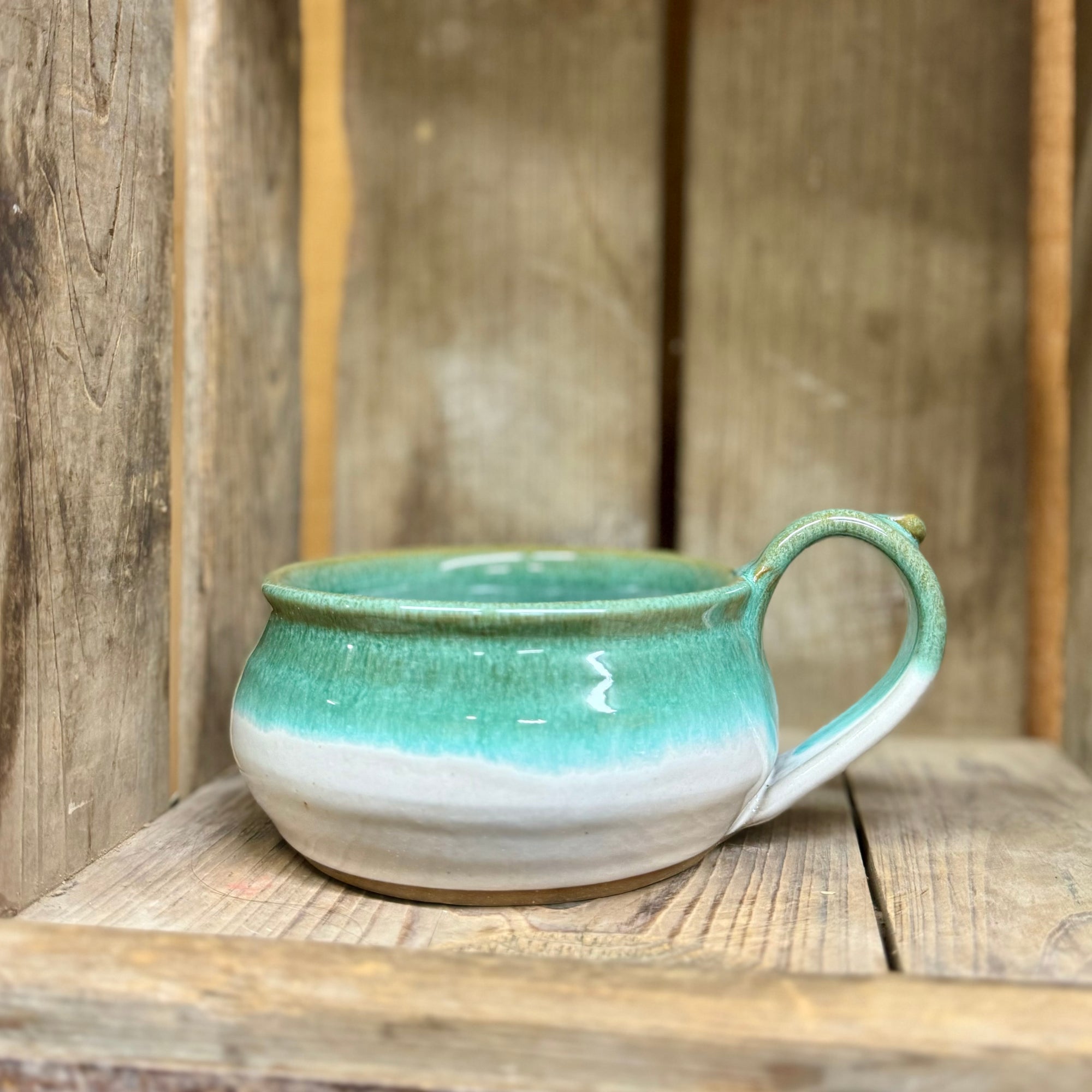 Stackable Soup Mug {Sea Glass}