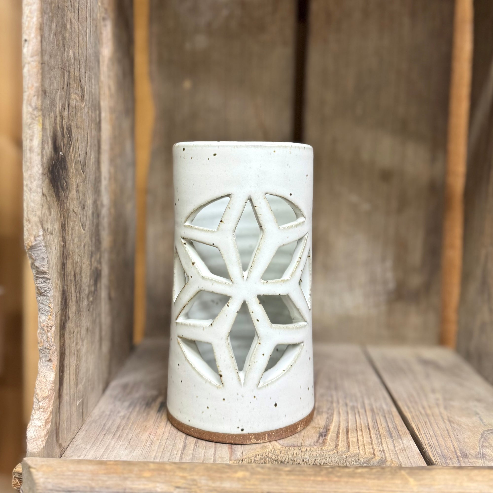 Snowflake Luminary II {Classic White}