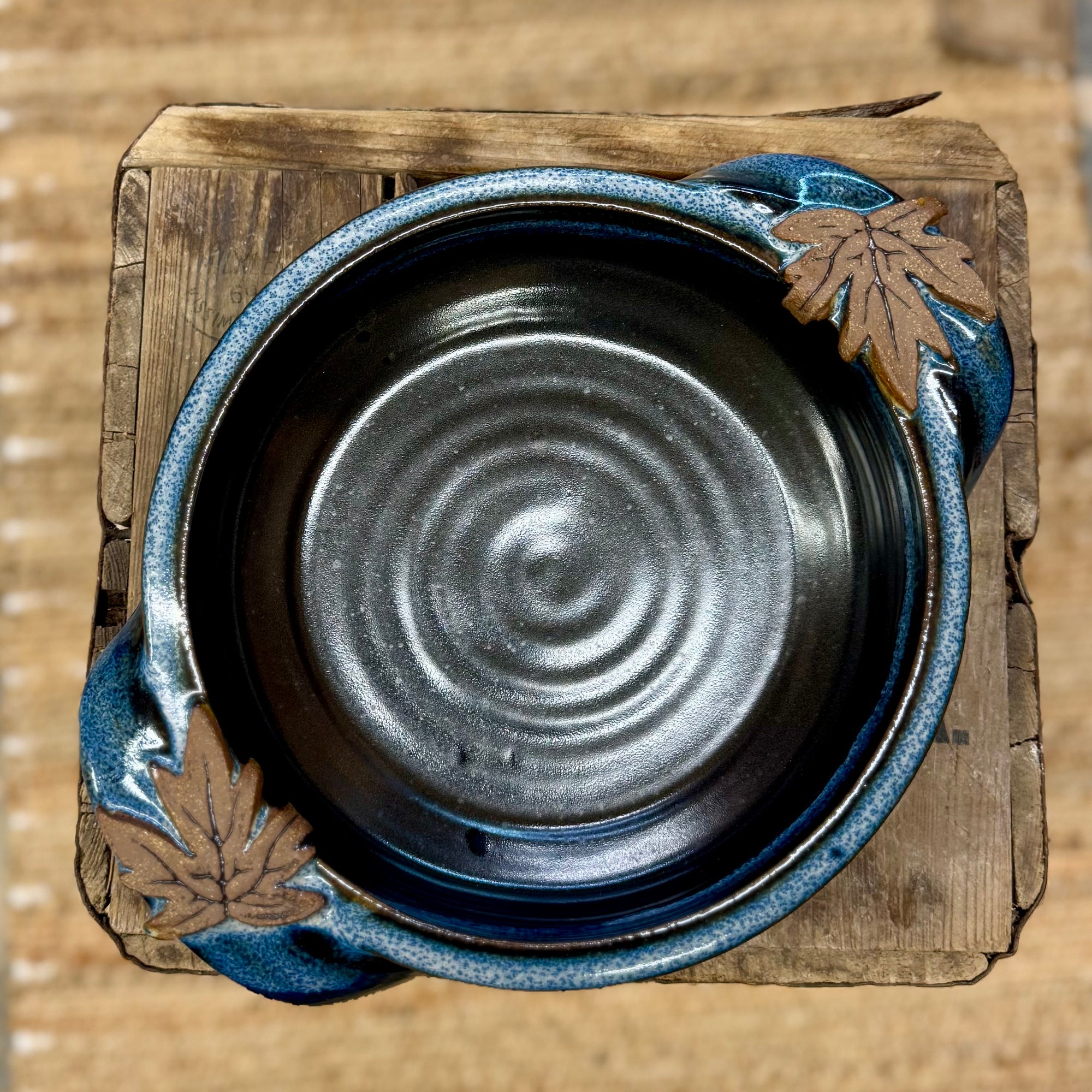 Leaf Casserole Large {Denim}