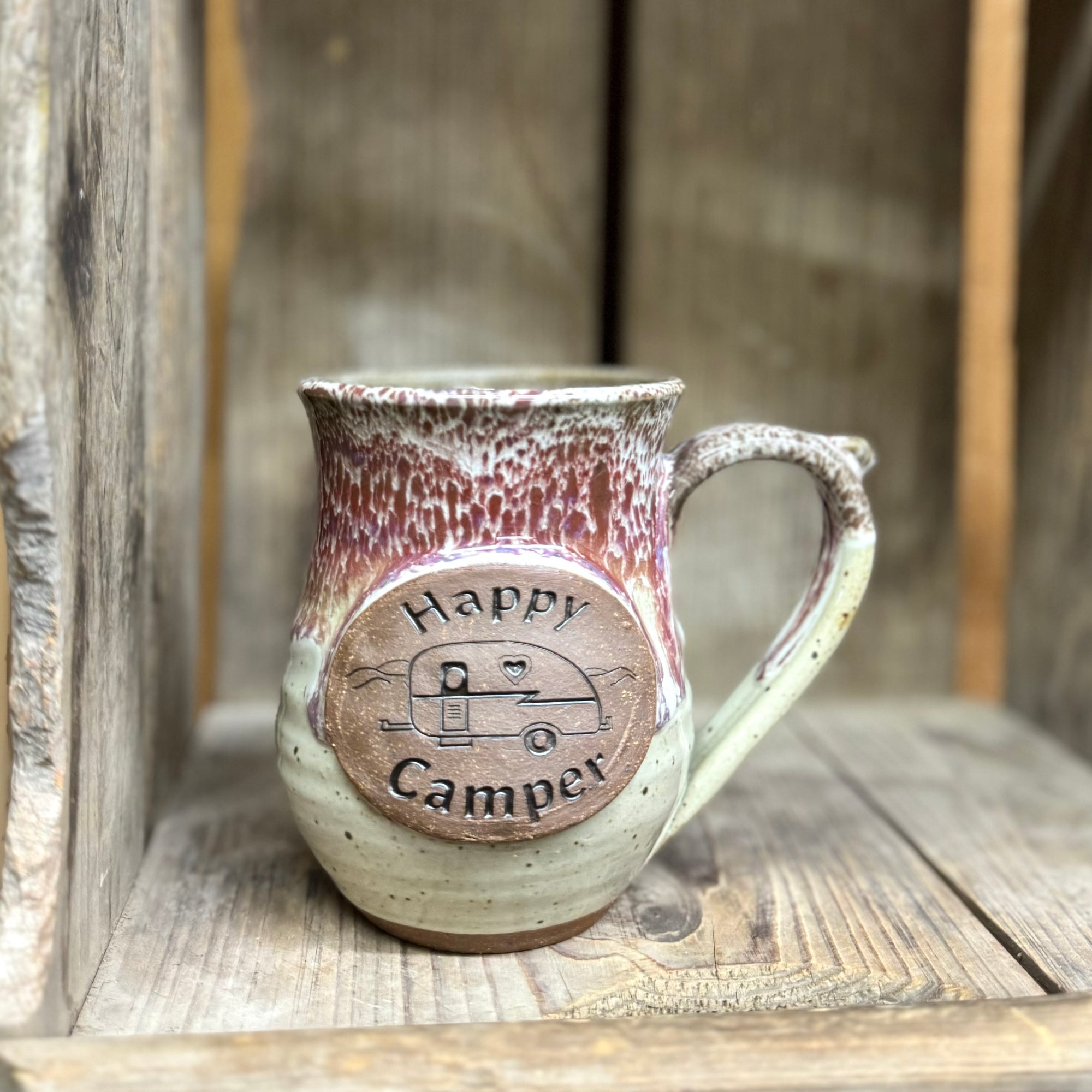 Happy Camper Mug {White Chocolate Raspberry}