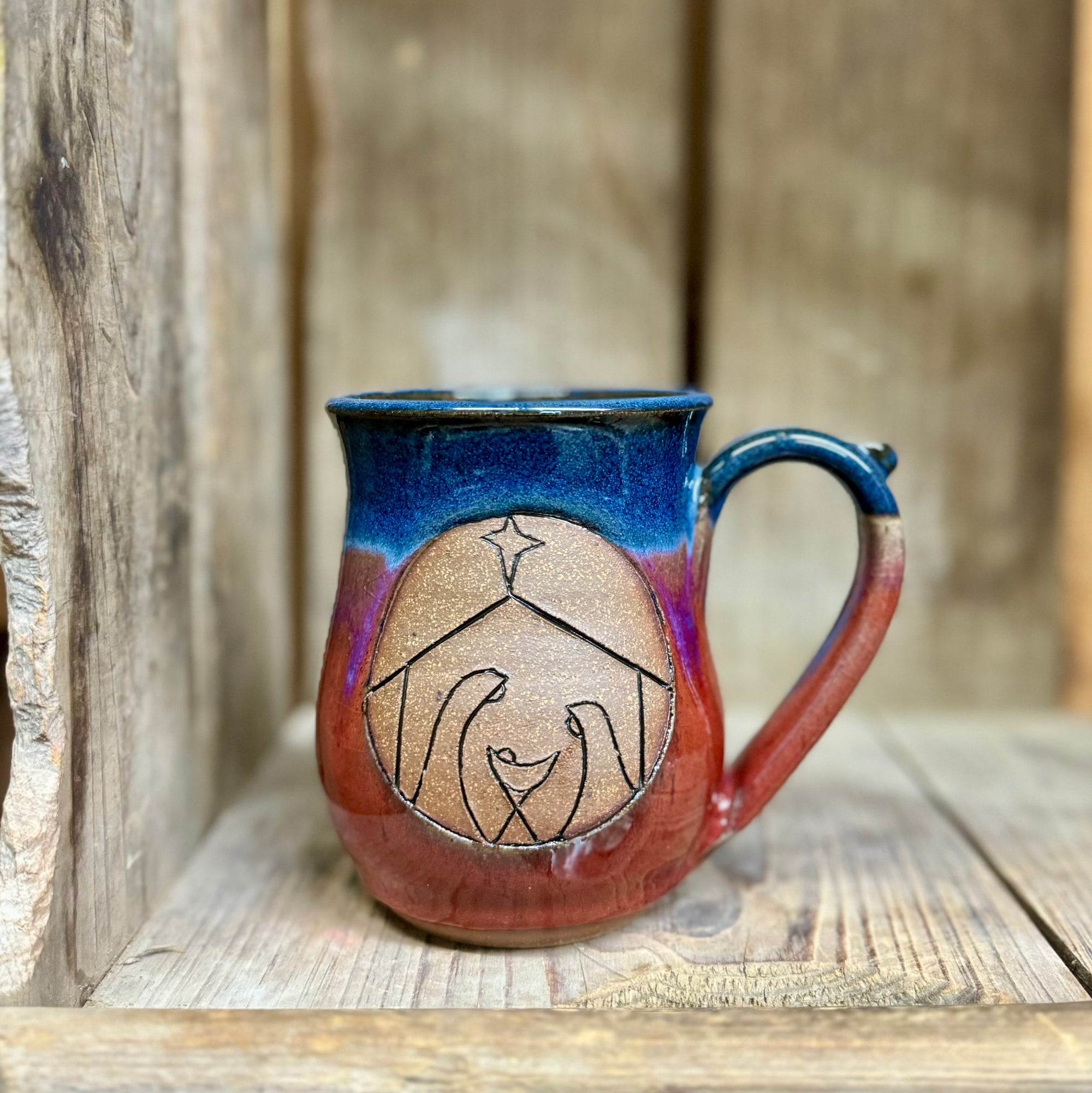 Nativity Mug {Red Poppy}