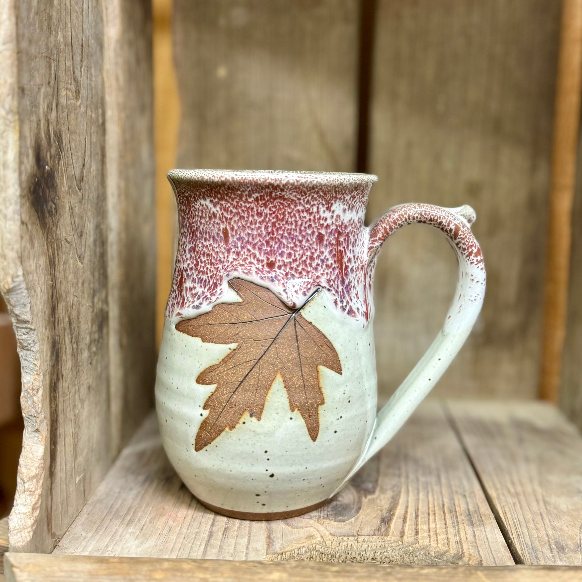 Round Leaf Stein {White Chocolate Raspberry}