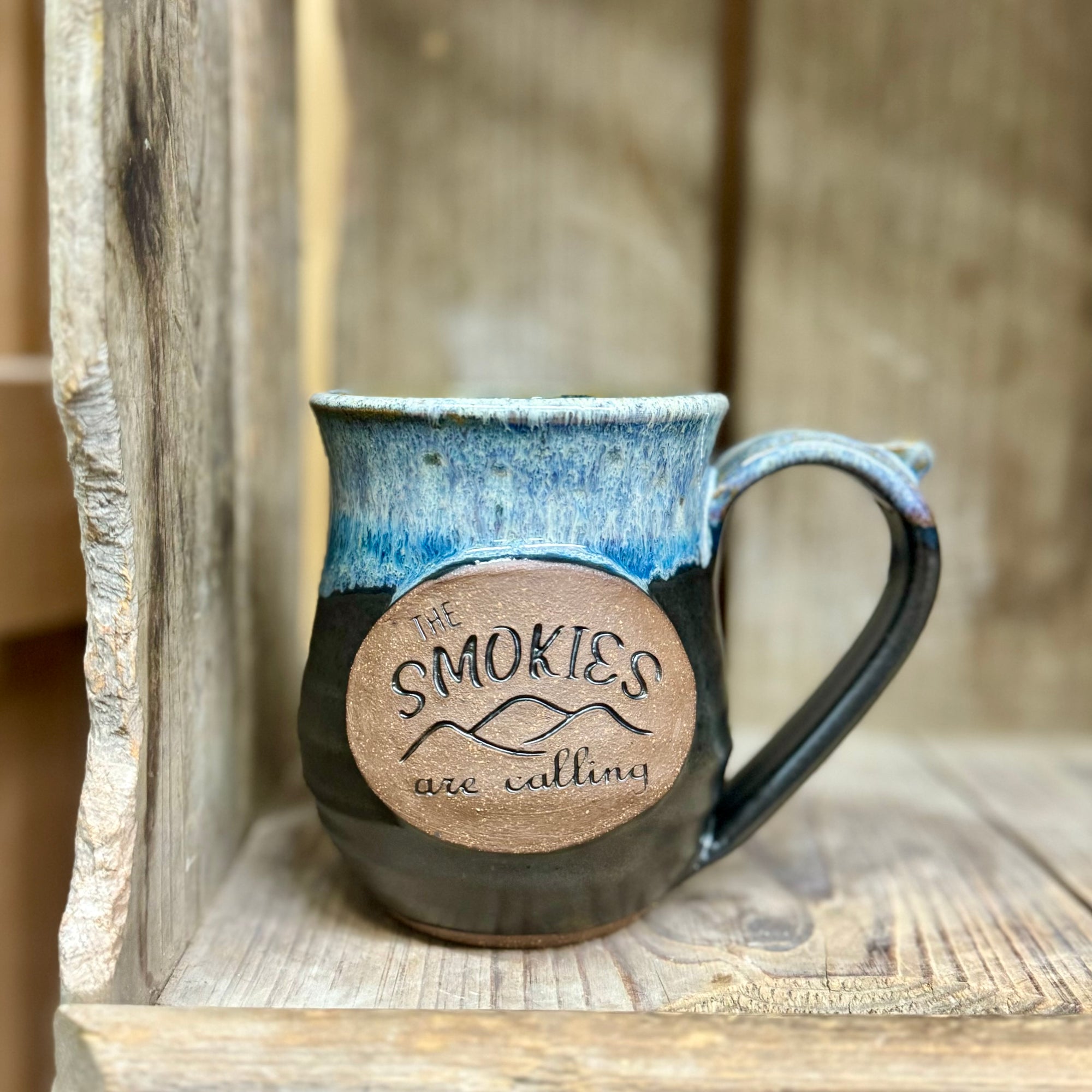 Smokies are Calling Mug {Black and Blue}