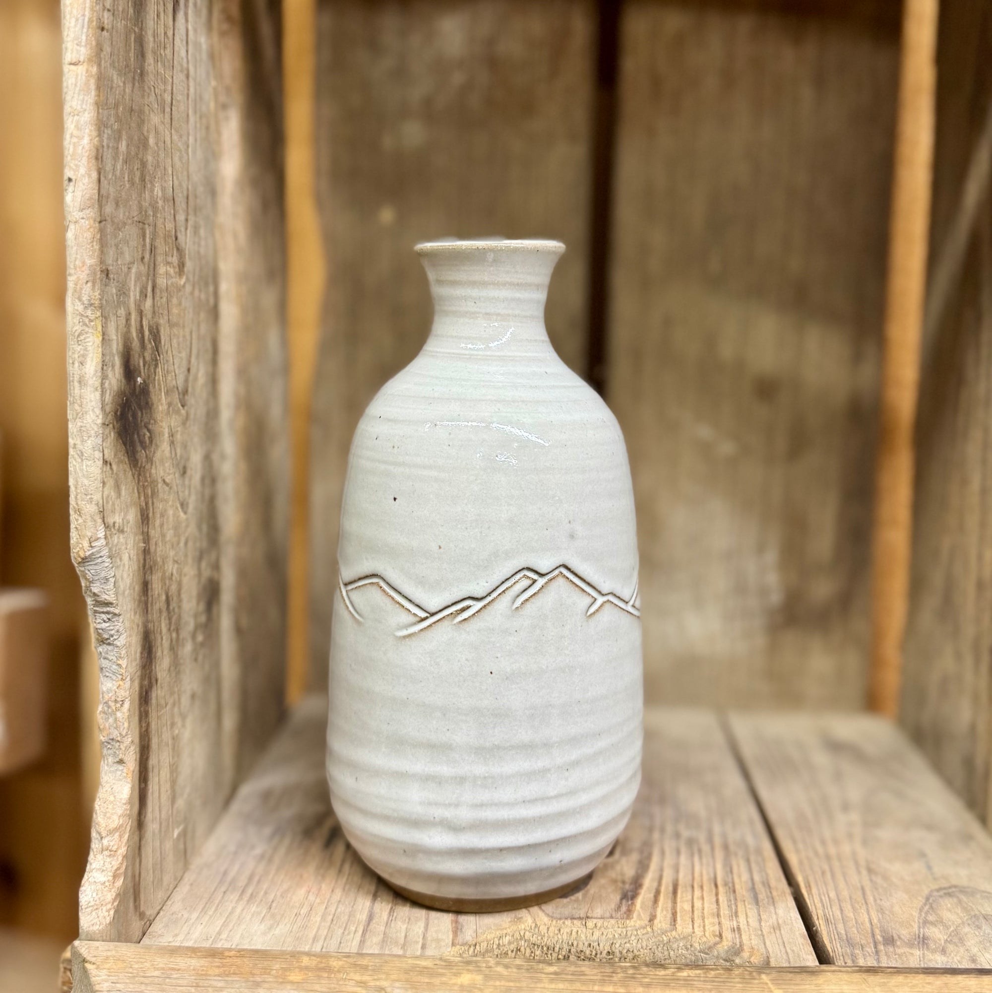 Appalachian Collection Bottle Vase {Birch Mountain Range}