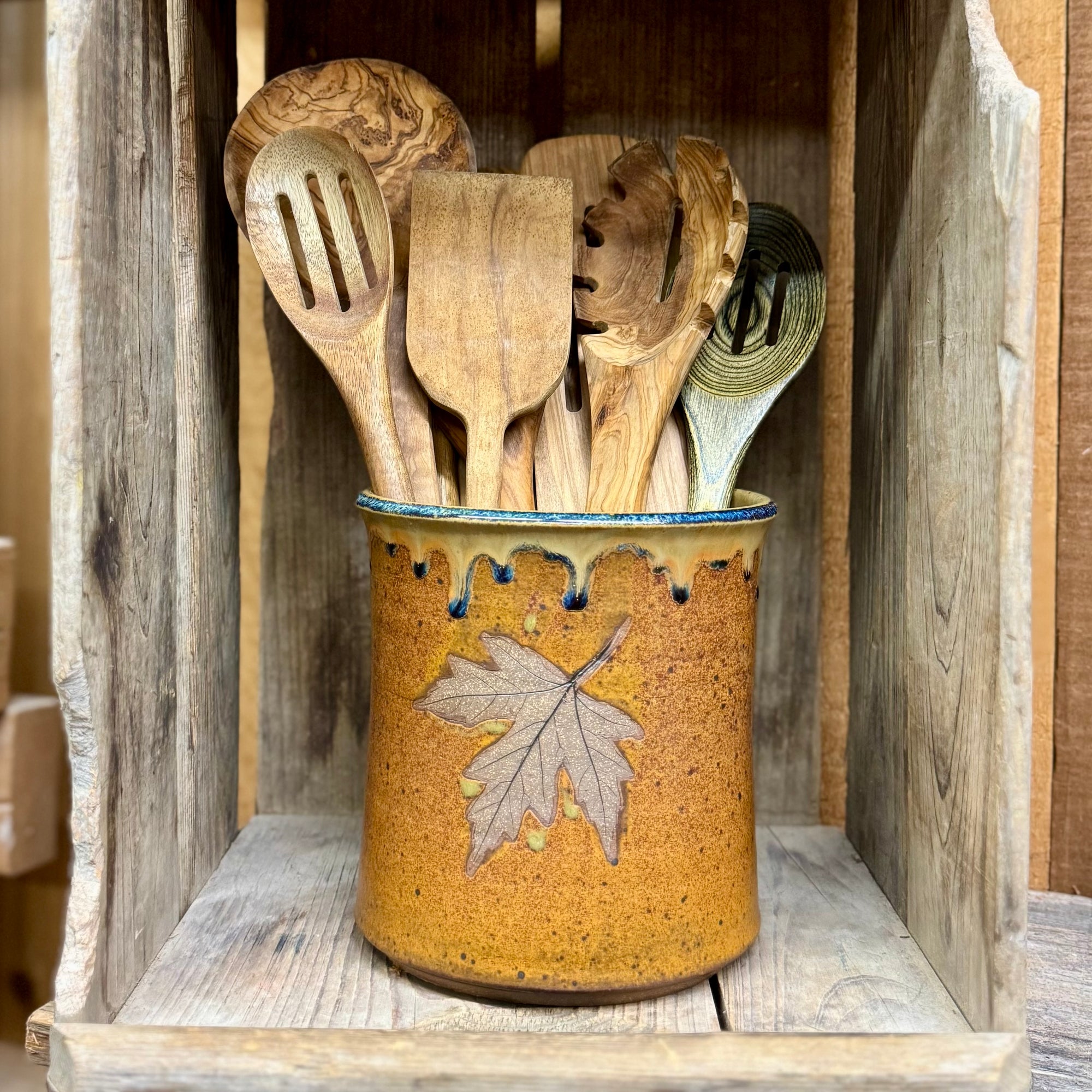 Utensil Holder {Pumpkin}