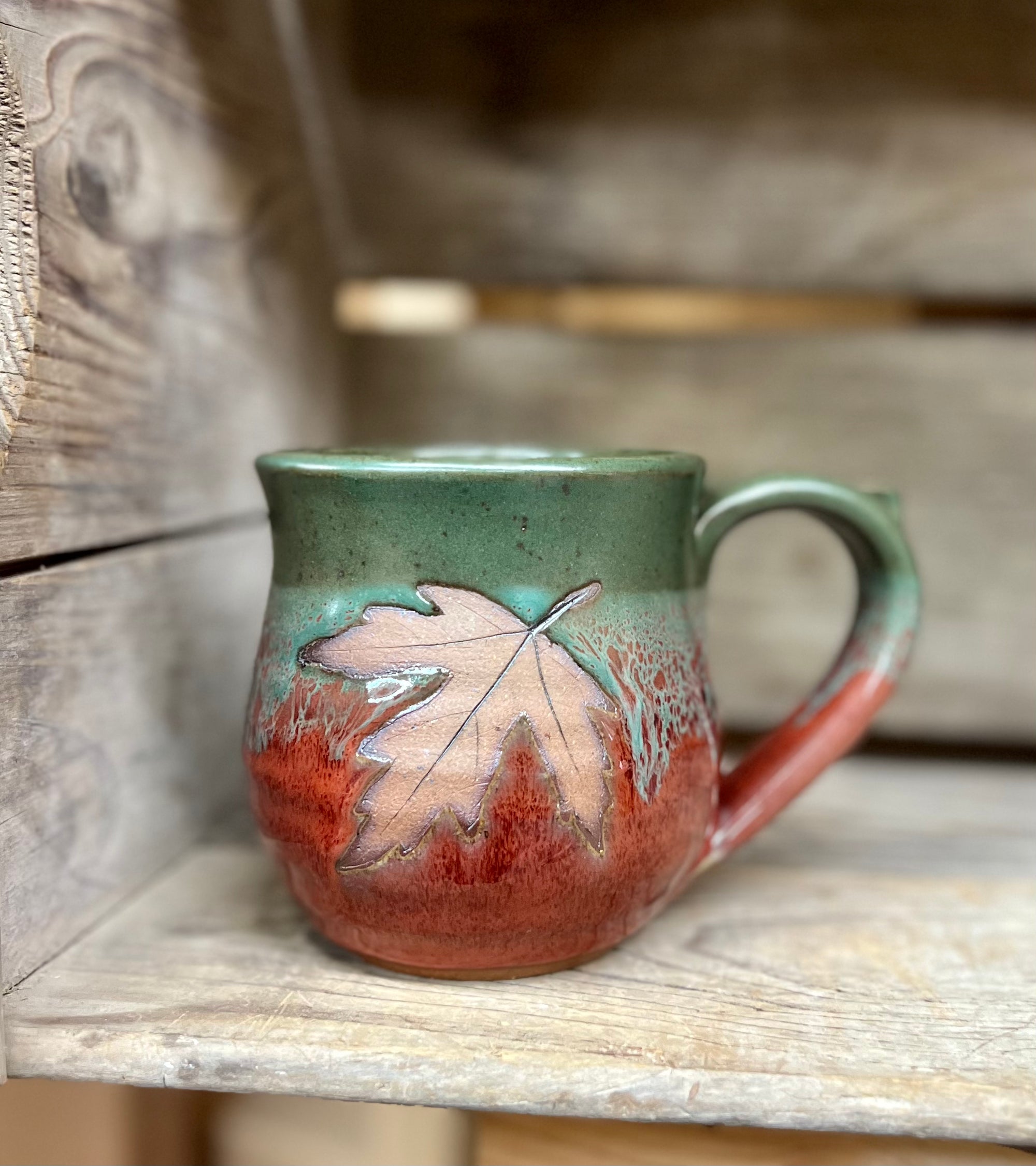 Leaf Mug {Christmas}