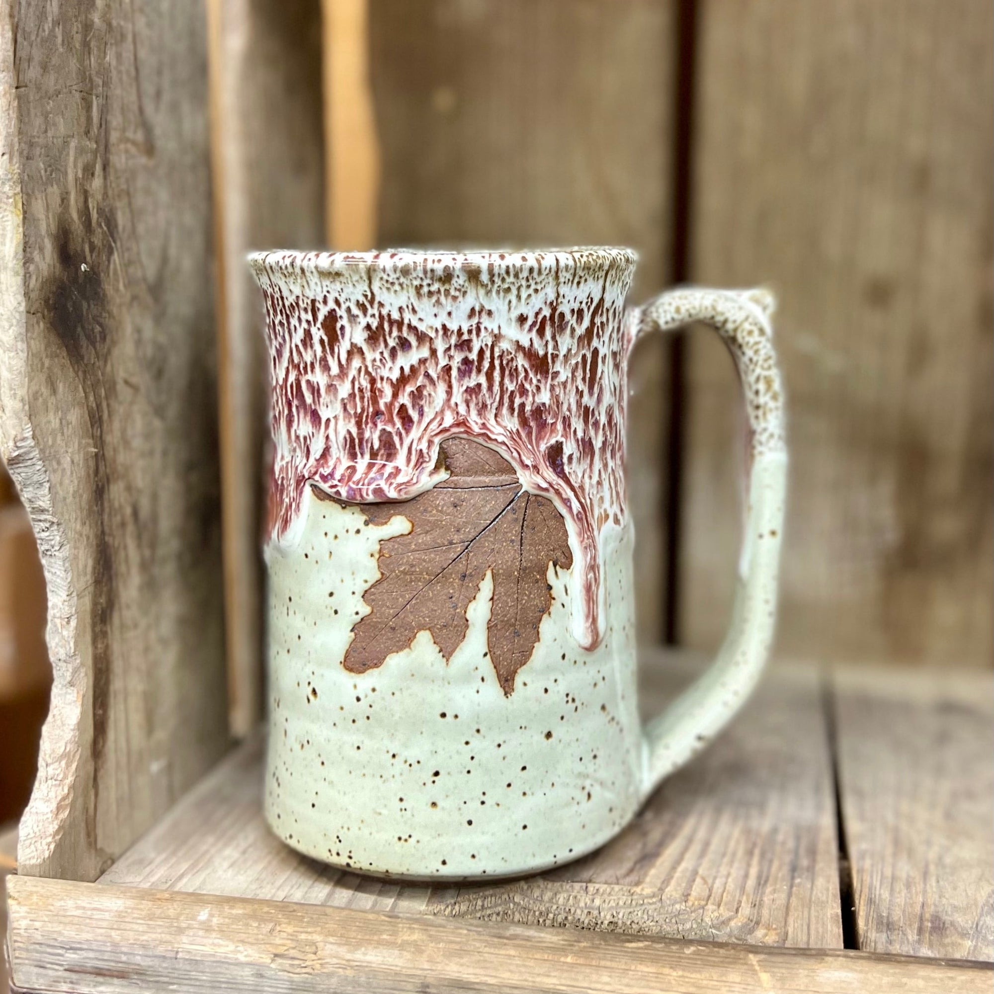 Leaf Stein {White Chocolate Raspberry}