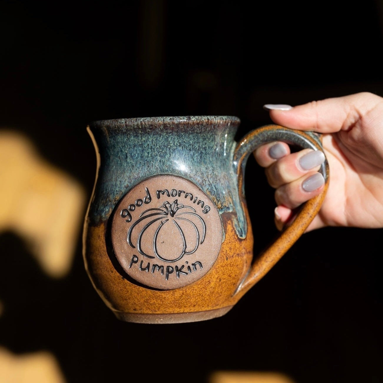 Good Morning Pumpkin Mug {Autumn Storm}