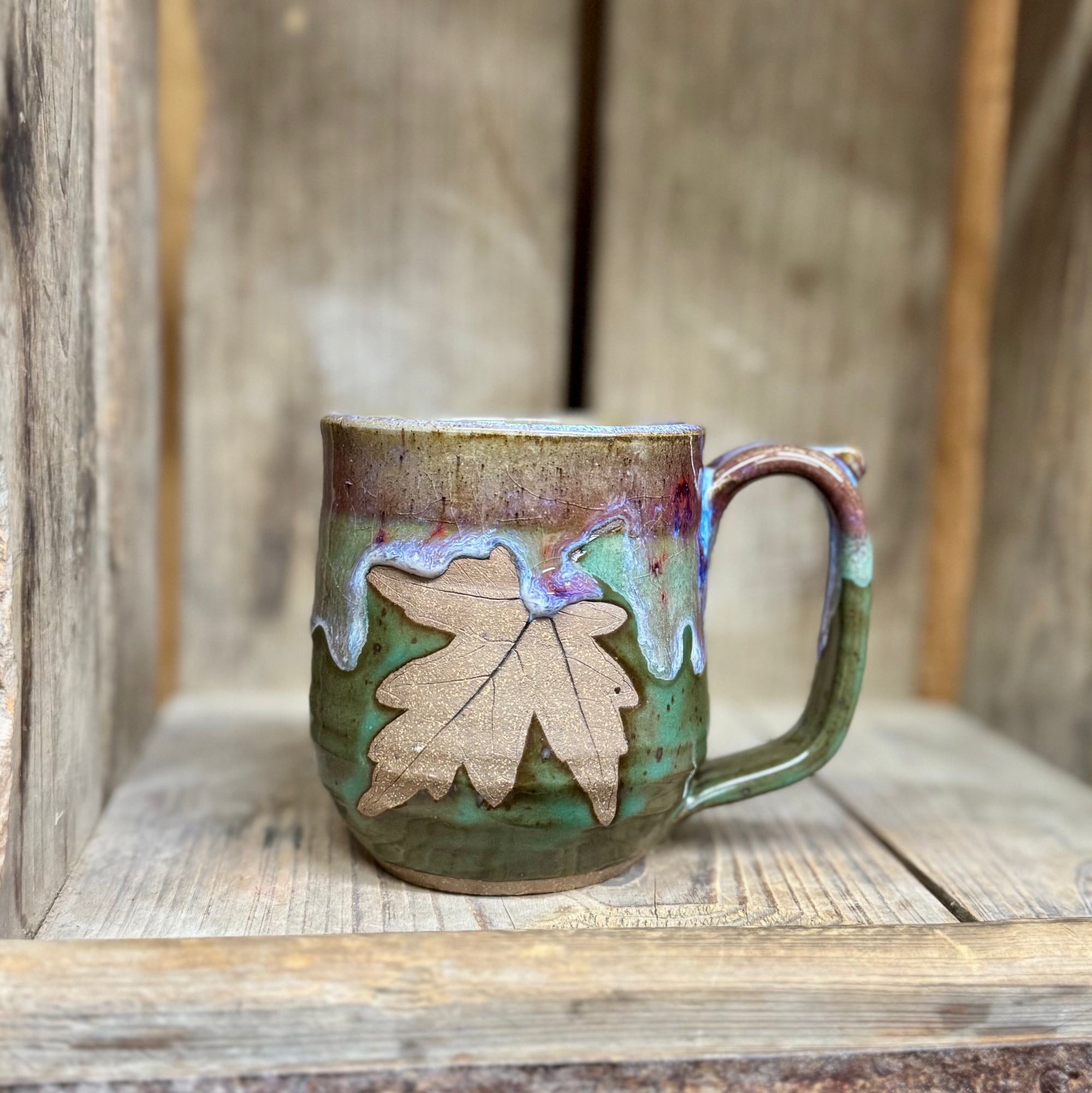 Leaf Mug {Lavender Field}