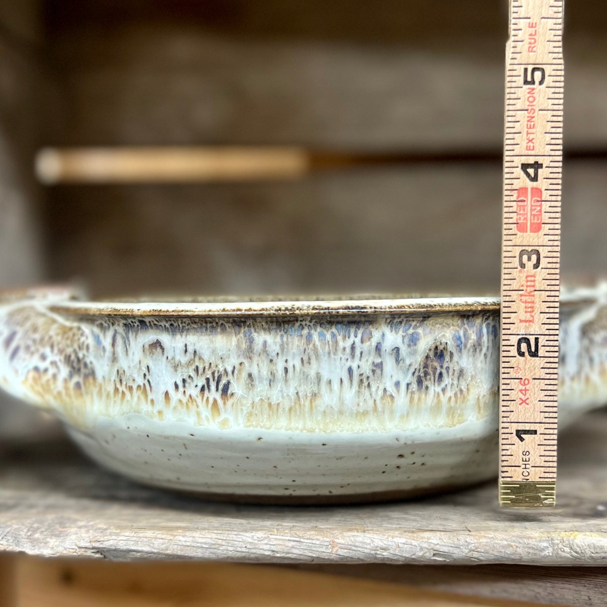 Leaf Casserole Dish Small {Vanilla Bean}