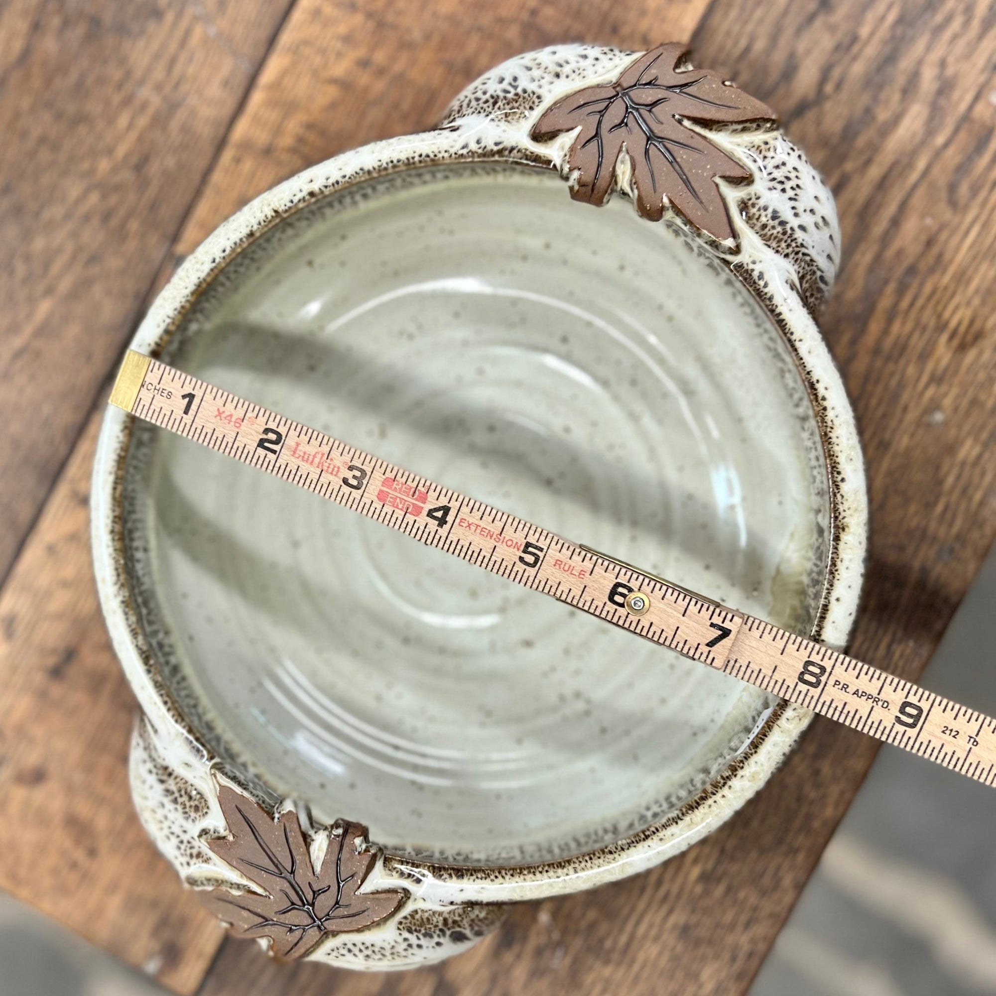 Leaf Casserole Dish Small {Vanilla Bean}