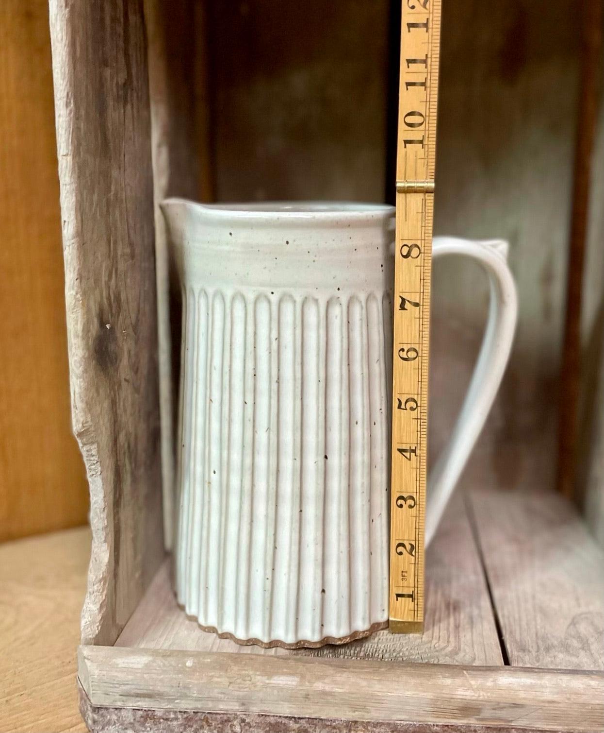 Appalachian Collection Large Pitcher {White Lined}