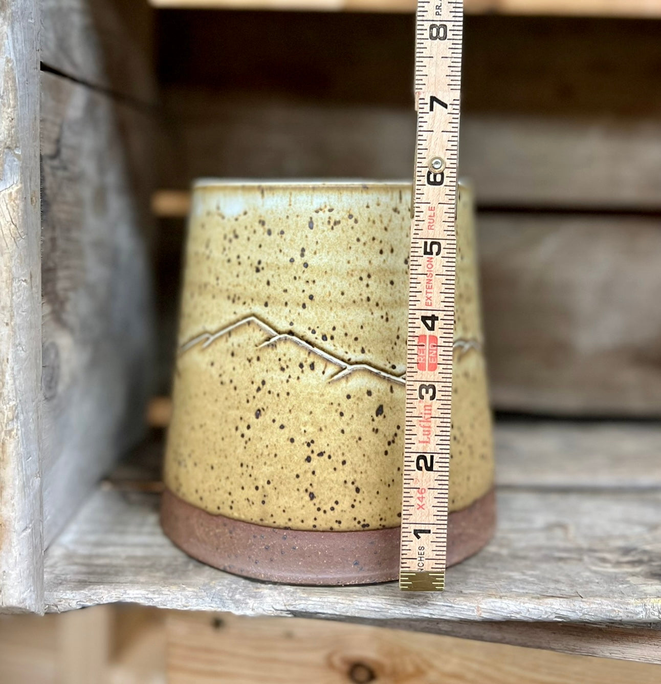 Appalachian Collection Utensil Jar {Speckled Stony Mountain Range}